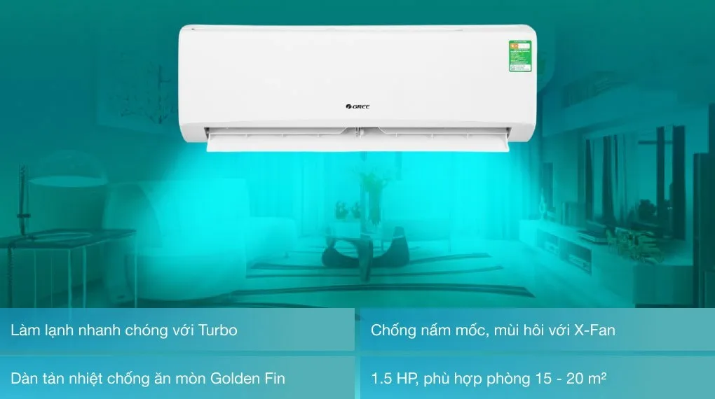 Làm lạnh nhanh chóng, lọc không khí hiệu quả
